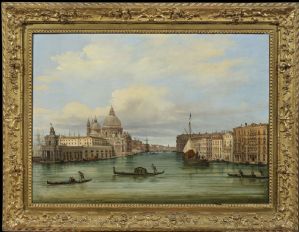Giovanni Grubacs (Venezia, 1830 – Pola, 1919) - L’ingresso del Canal Grande dalla Punta della Dogana